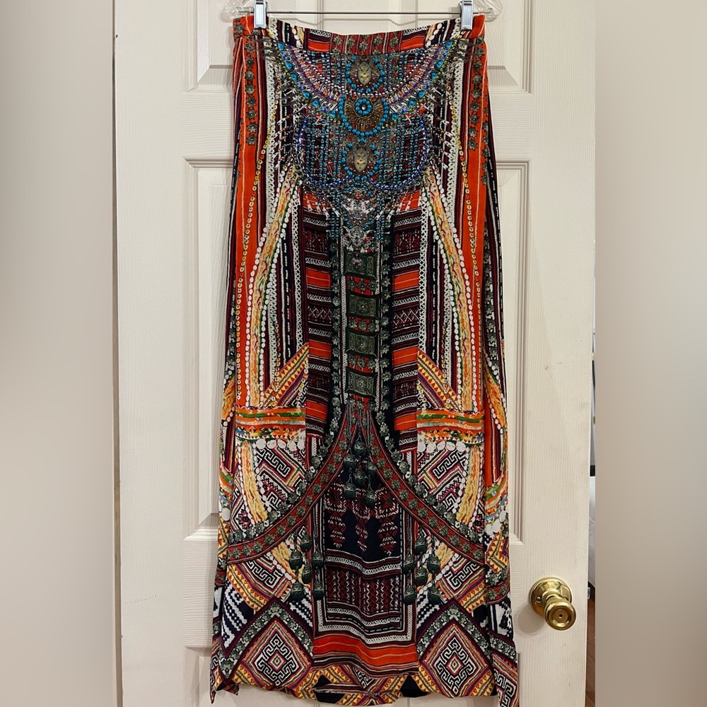 SOLD.   Camilla long skirt. Size 1. 100% silk